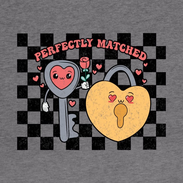 Perfect Match - Heart Lovers Key and Lock by Unified by Design